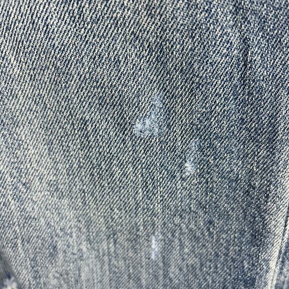 Gap Jeans Mens 34x30 Blue Distressed Baggy Denim NWT Straight Leg Medium Wash - Picture 6 of 10